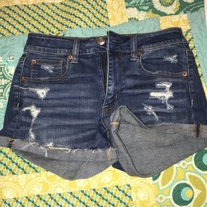 Hi Rise American Eagle Jean Shorts